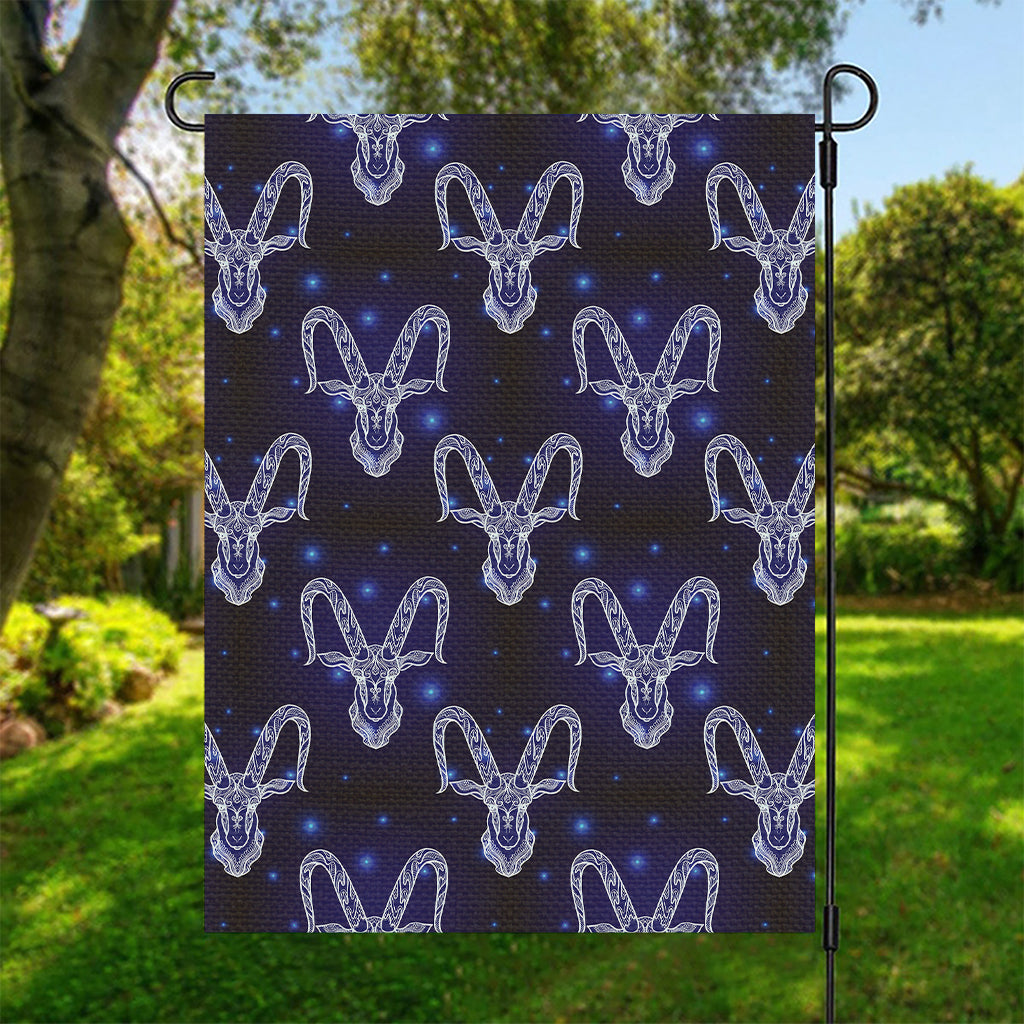 Astrology Capricorn Sign Print Garden Flag