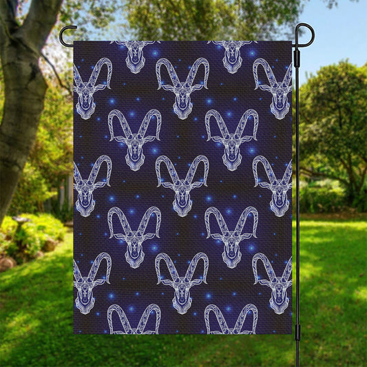 Astrology Capricorn Sign Print Garden Flag