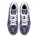Astrology Capricorn Sign Print High Top Leather Sneakers