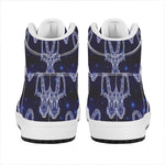 Astrology Capricorn Sign Print High Top Leather Sneakers