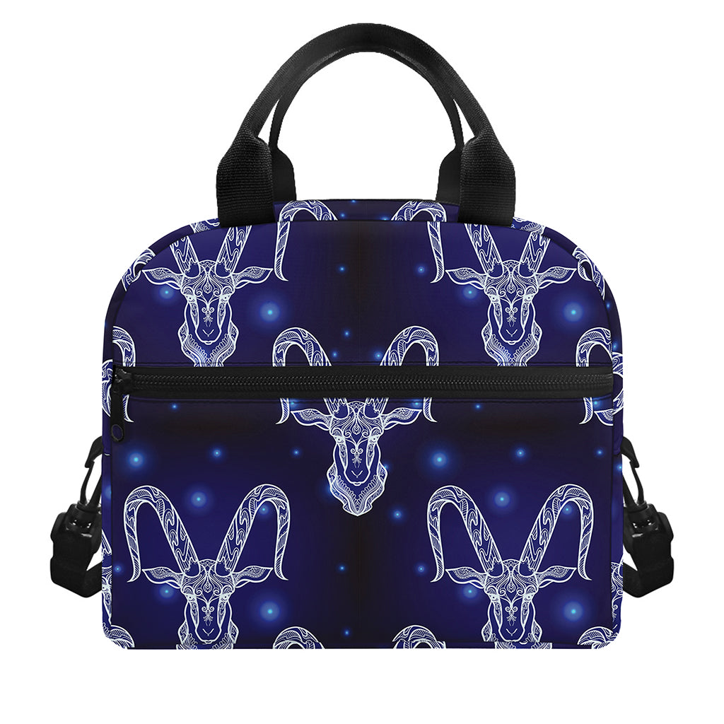 Astrology Capricorn Sign Print Insulated Lunch Bag
