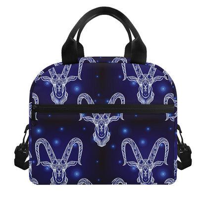 Astrology Capricorn Sign Print Insulated Lunch Bag