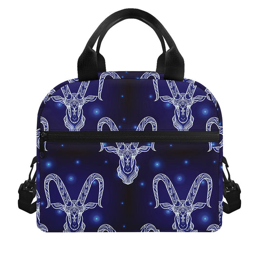 Astrology Capricorn Sign Print Insulated Lunch Bag