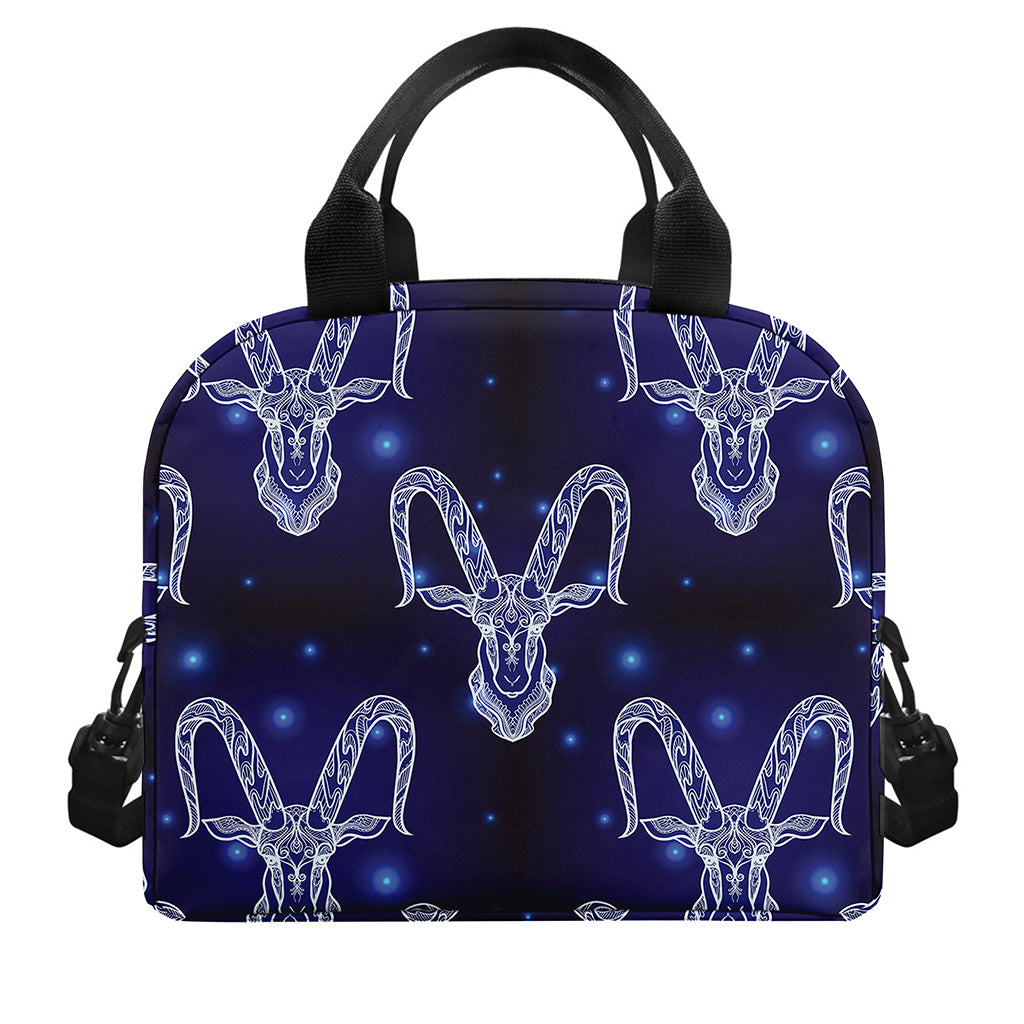 Astrology Capricorn Sign Print Insulated Lunch Bag