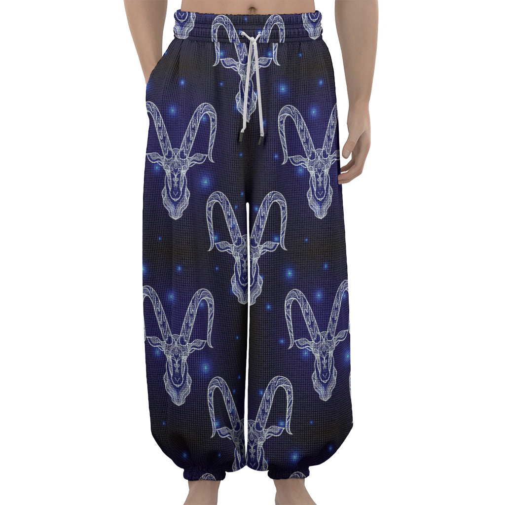 Astrology Capricorn Sign Print Lantern Pants