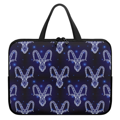 Astrology Capricorn Sign Print Laptop Sleeve With Handle
