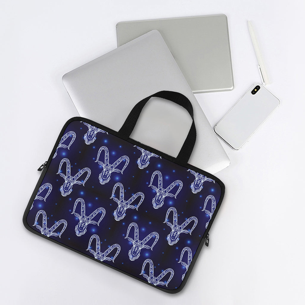 Astrology Capricorn Sign Print Laptop Sleeve With Handle