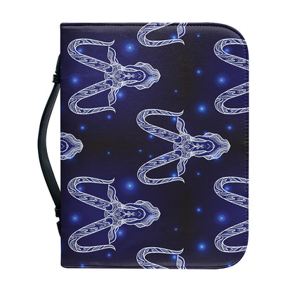 Astrology Capricorn Sign Print Leather Bible Cover