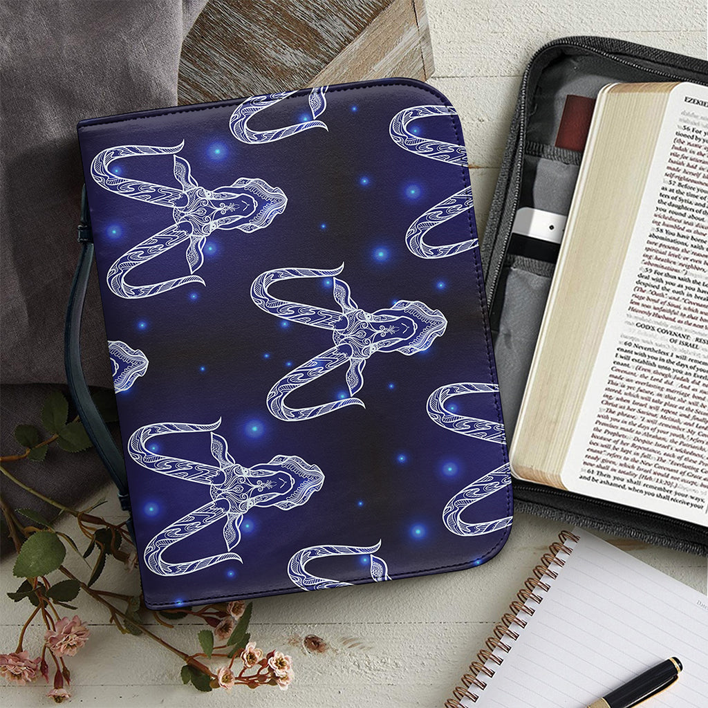 Astrology Capricorn Sign Print Leather Bible Cover
