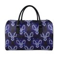 Astrology Capricorn Sign Print Leather Duffel Bag