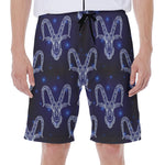 Astrology Capricorn Sign Print Men's Beach Shorts