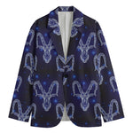 Astrology Capricorn Sign Print Men's Blazer