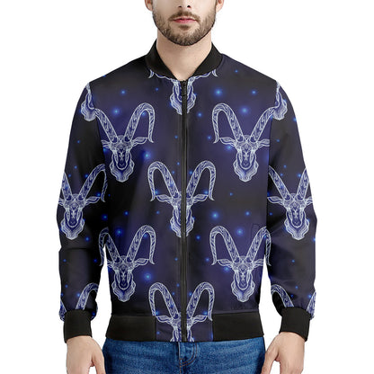 Astrology Capricorn Sign Print Men's Bomber Jacket