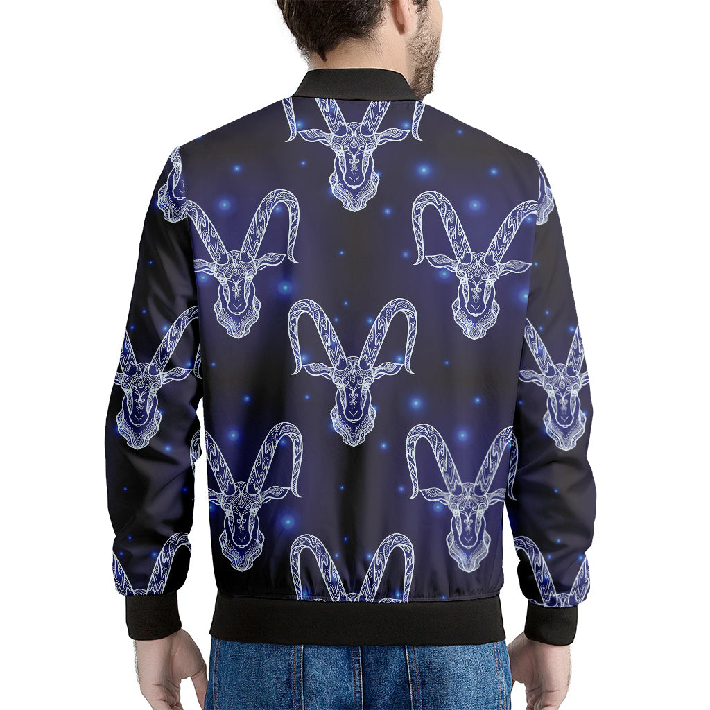 Astrology Capricorn Sign Print Men's Bomber Jacket