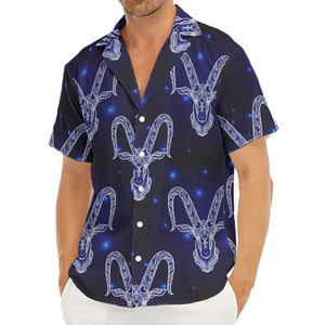 Astrology Capricorn Sign Print Men's Deep V-Neck Shirt