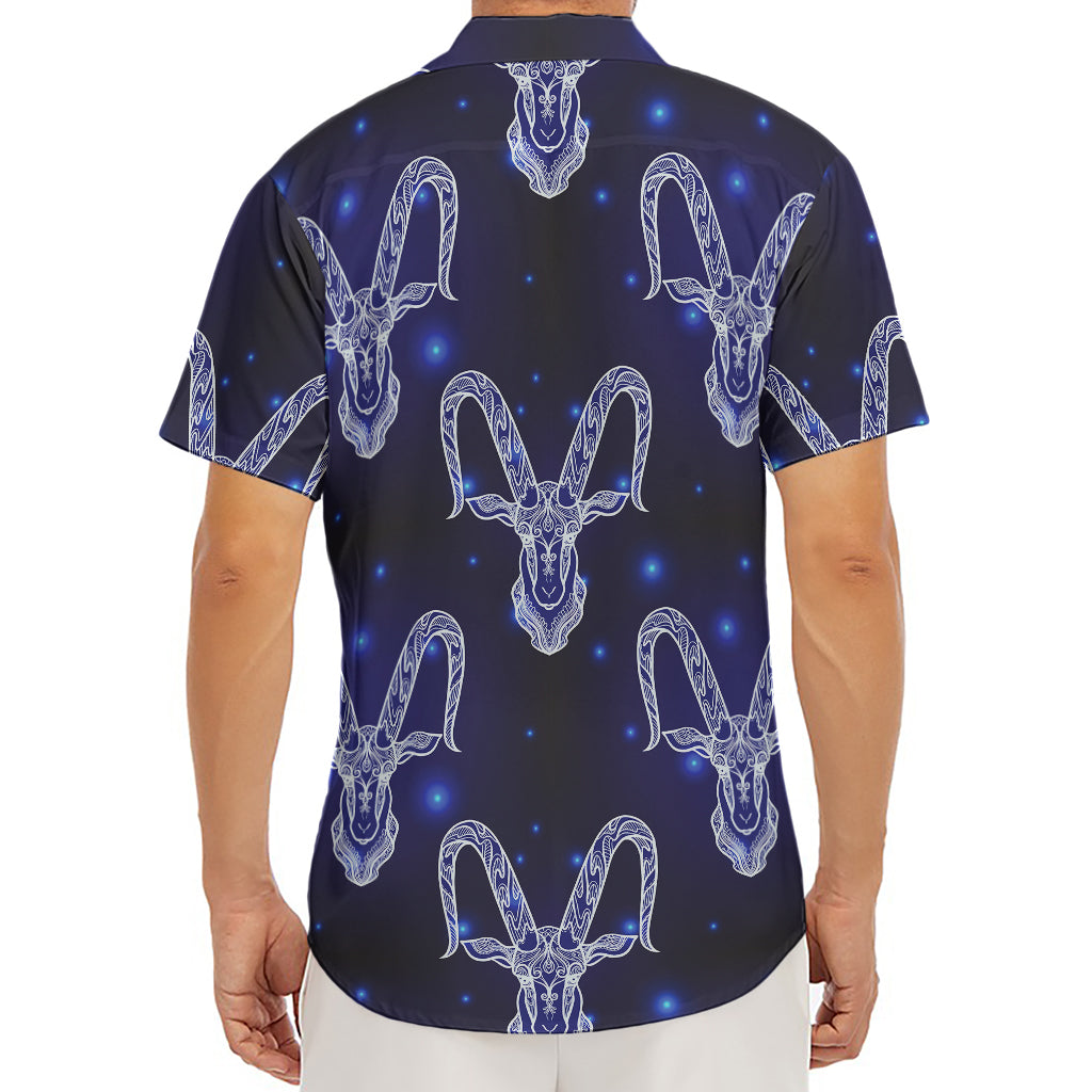 Astrology Capricorn Sign Print Men's Deep V-Neck Shirt