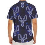 Astrology Capricorn Sign Print Men's Deep V-Neck Shirt