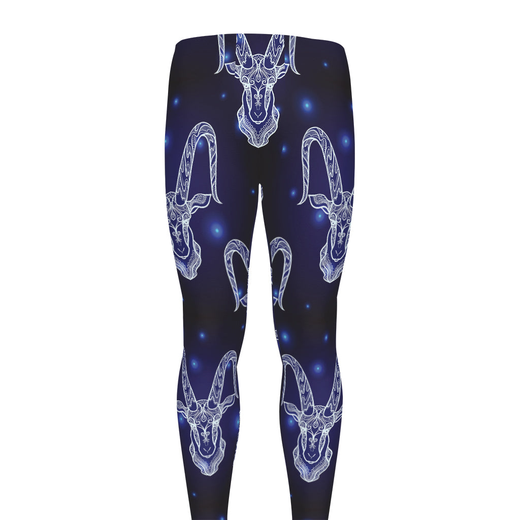 Astrology Capricorn Sign Print Men's leggings