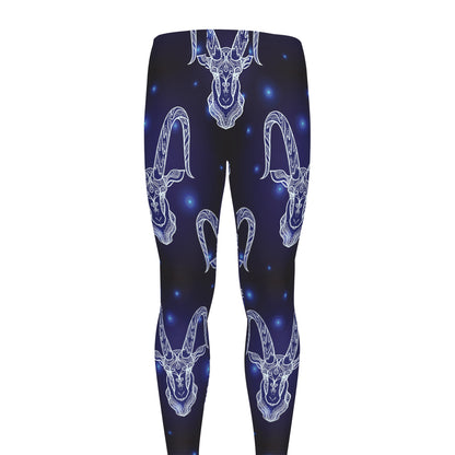 Astrology Capricorn Sign Print Men's leggings