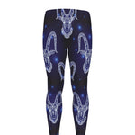 Astrology Capricorn Sign Print Men's leggings