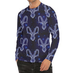 Astrology Capricorn Sign Print Men's Long Sleeve Rash Guard