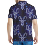 Astrology Capricorn Sign Print Men's Polo Shirt
