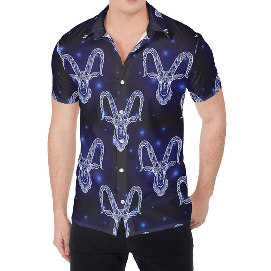 Astrology Capricorn Sign Print Men's Shirt
