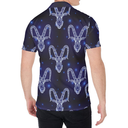 Astrology Capricorn Sign Print Men's Shirt