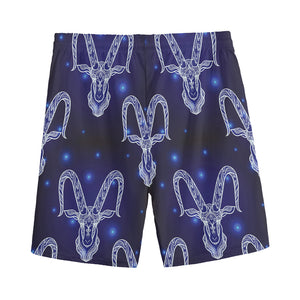 Astrology Capricorn Sign Print Men's Sports Shorts