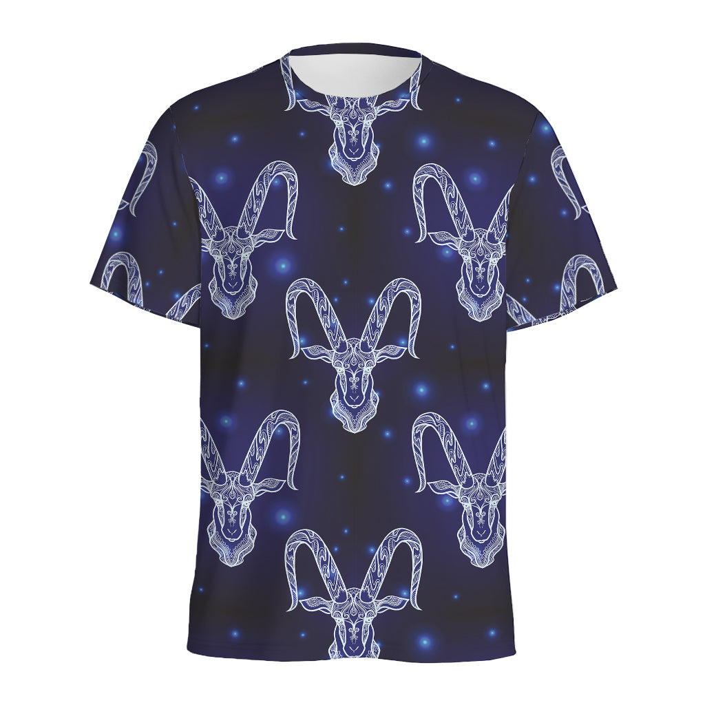 Astrology Capricorn Sign Print Men's Sports T-Shirt