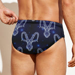 Astrology Capricorn Sign Print Men's Swim Briefs