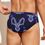 Astrology Capricorn Sign Print Men's Swim Briefs