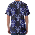 Astrology Capricorn Sign Print Men's Velvet T-Shirt