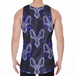 Astrology Capricorn Sign Print Men's Velvet Tank Top