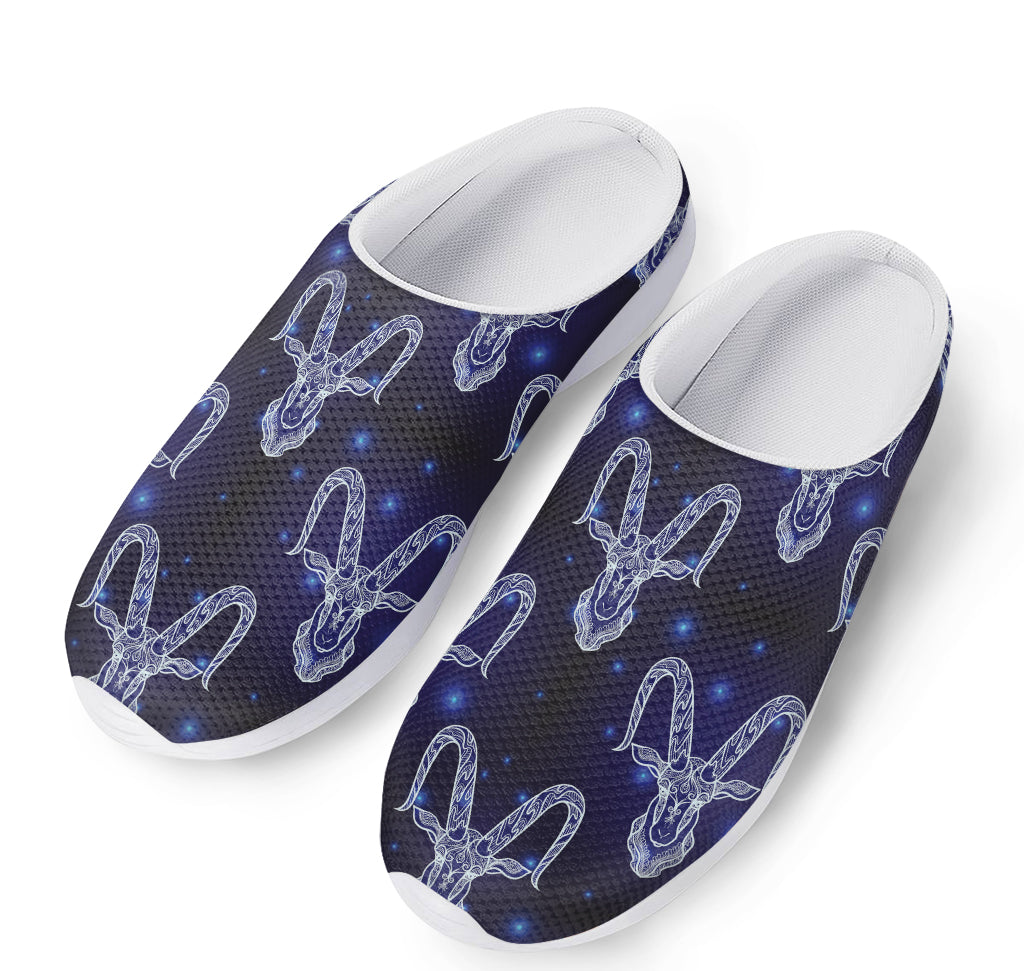 Astrology Capricorn Sign Print Mesh Casual Shoes