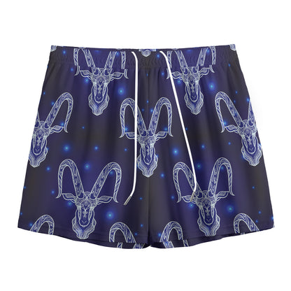 Astrology Capricorn Sign Print Mesh Shorts