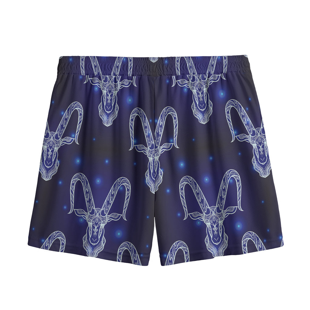 Astrology Capricorn Sign Print Mesh Shorts