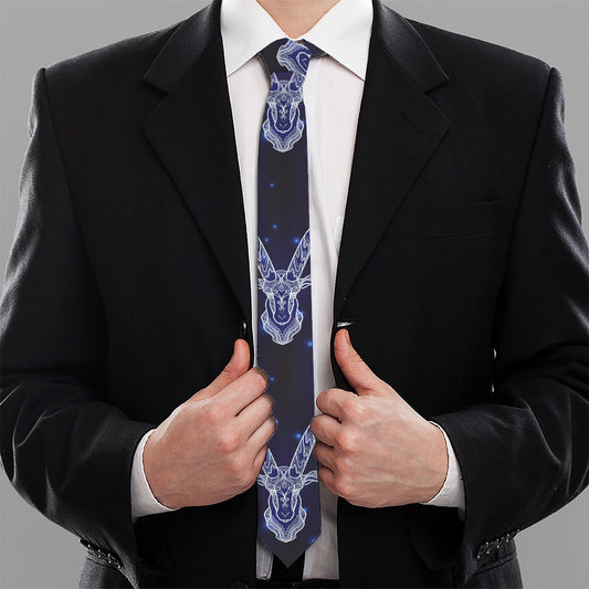 Astrology Capricorn Sign Print Necktie
