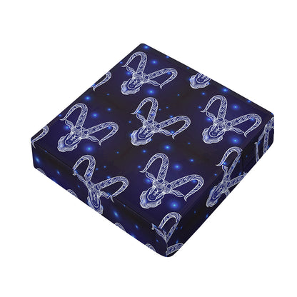 Astrology Capricorn Sign Print Outdoor Seat Cushion Cover