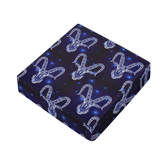 Astrology Capricorn Sign Print Outdoor Seat Cushion Cover
