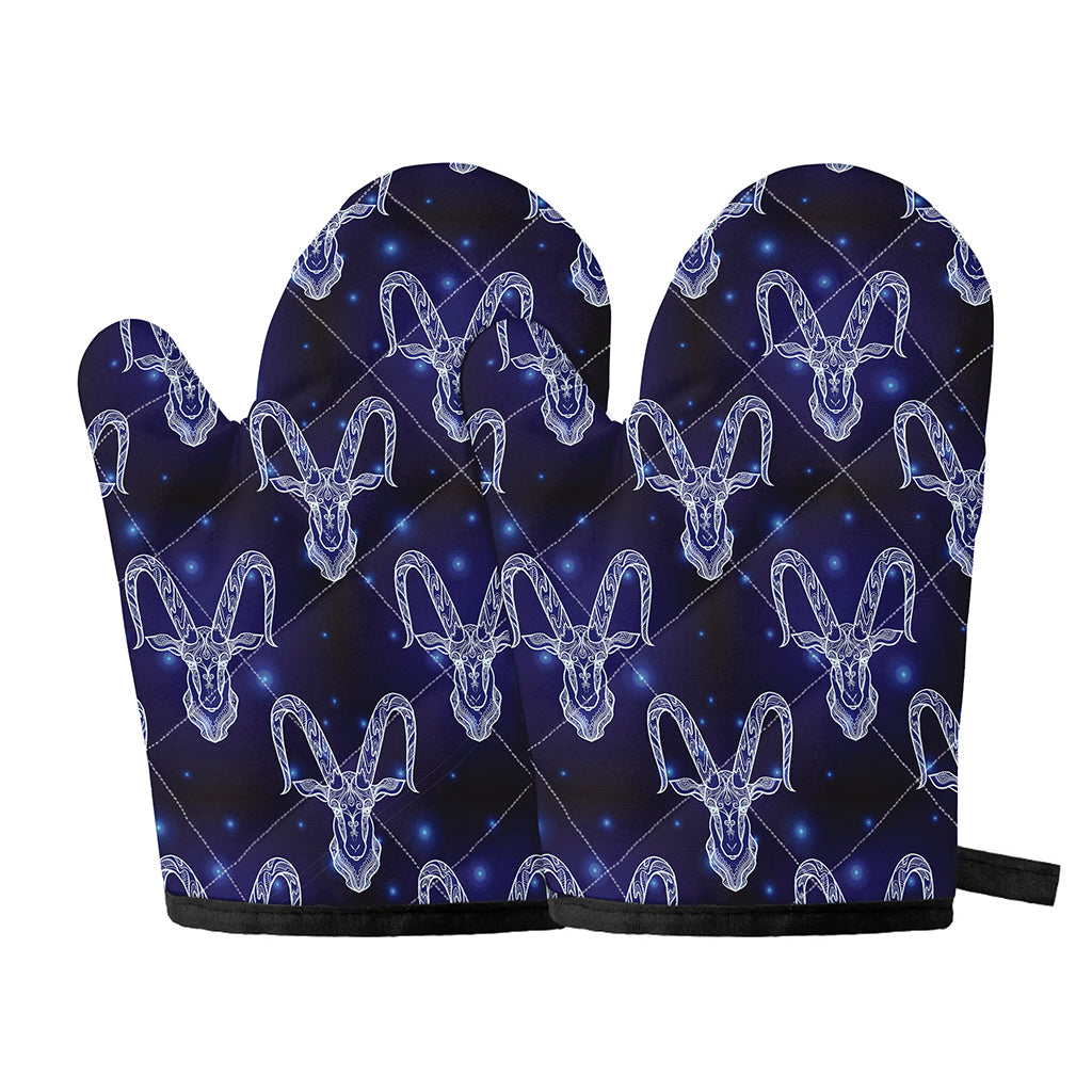 Astrology Capricorn Sign Print Oven Mitts
