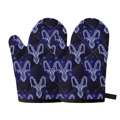 Astrology Capricorn Sign Print Oven Mitts