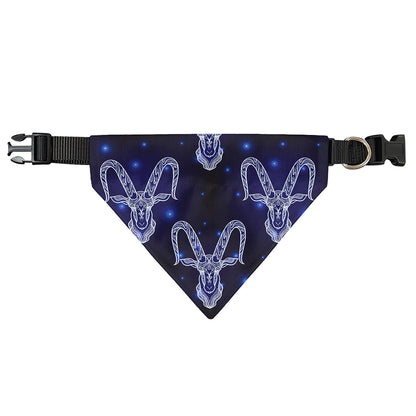 Astrology Capricorn Sign Print Over The Collar Dog Bandana