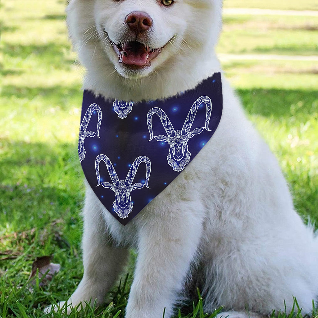 Astrology Capricorn Sign Print Over The Collar Dog Bandana