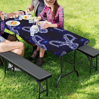 Astrology Capricorn Sign Print Picnic Table Cover