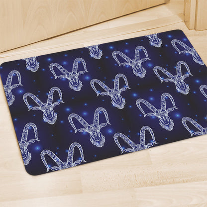Astrology Capricorn Sign Print Polyester Doormat