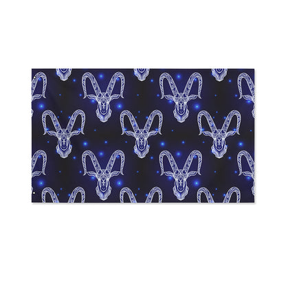 Astrology Capricorn Sign Print Polyester Flag