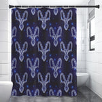 Astrology Capricorn Sign Print Premium Shower Curtain