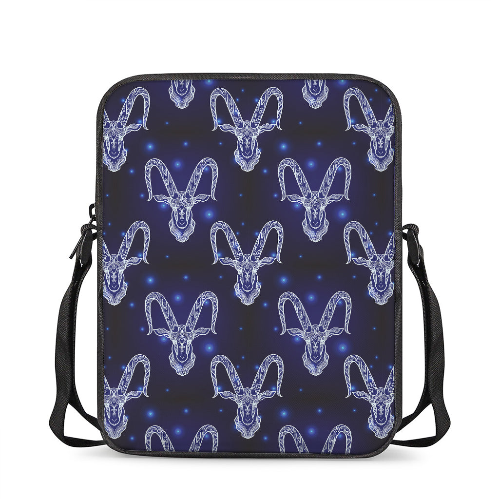 Astrology Capricorn Sign Print Rectangular Crossbody Bag