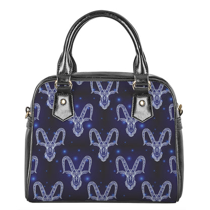 Astrology Capricorn Sign Print Shoulder Handbag